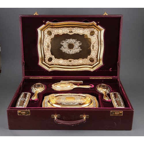Silver-Gilt Dressing-Table Service